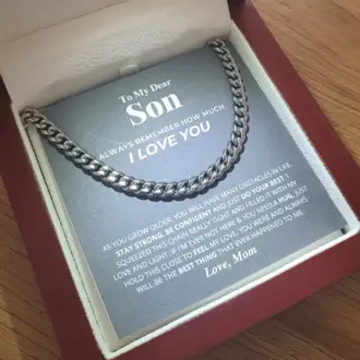 Cuban Chain for Son from Mom