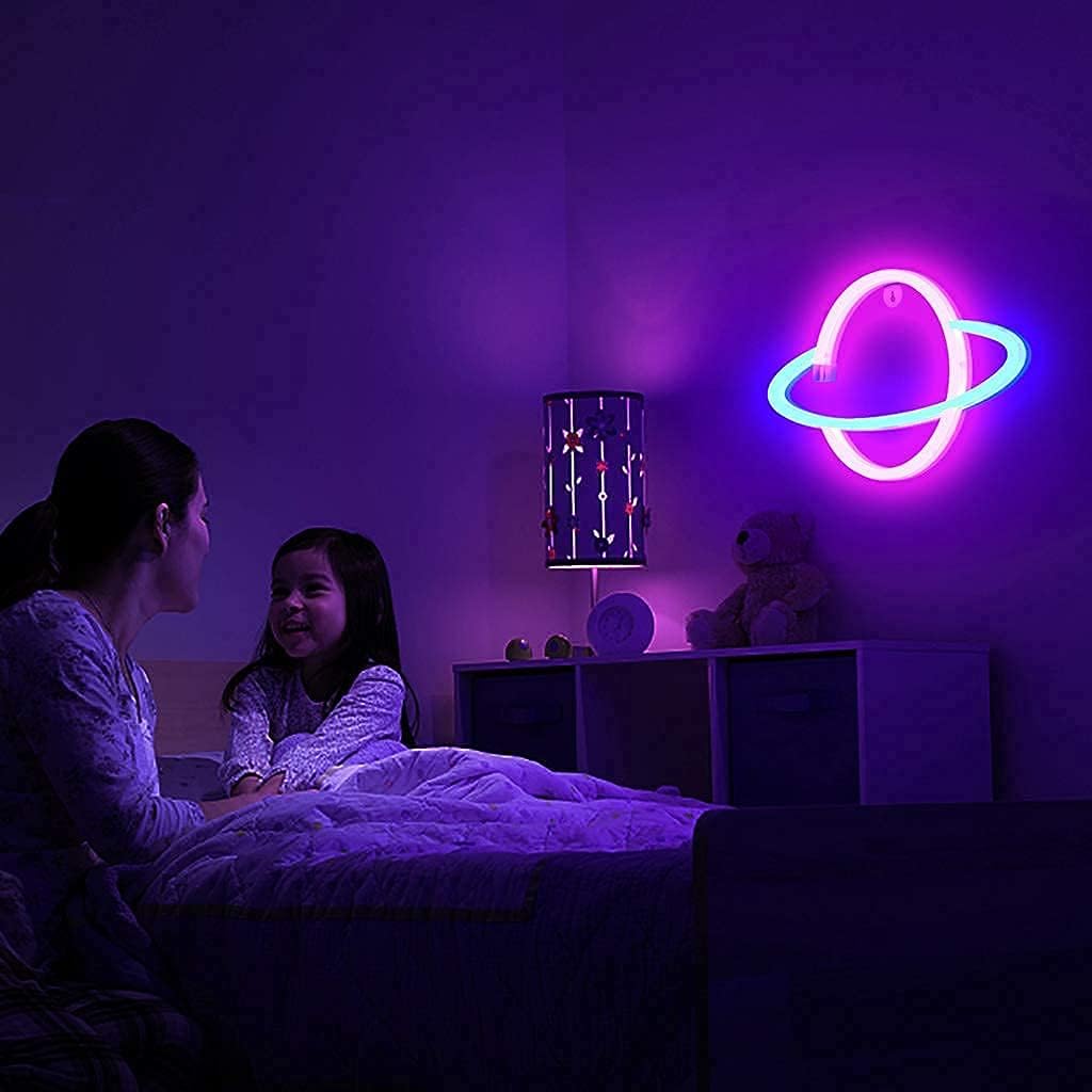 Saturn LED Neon Planet Sign - Image 9