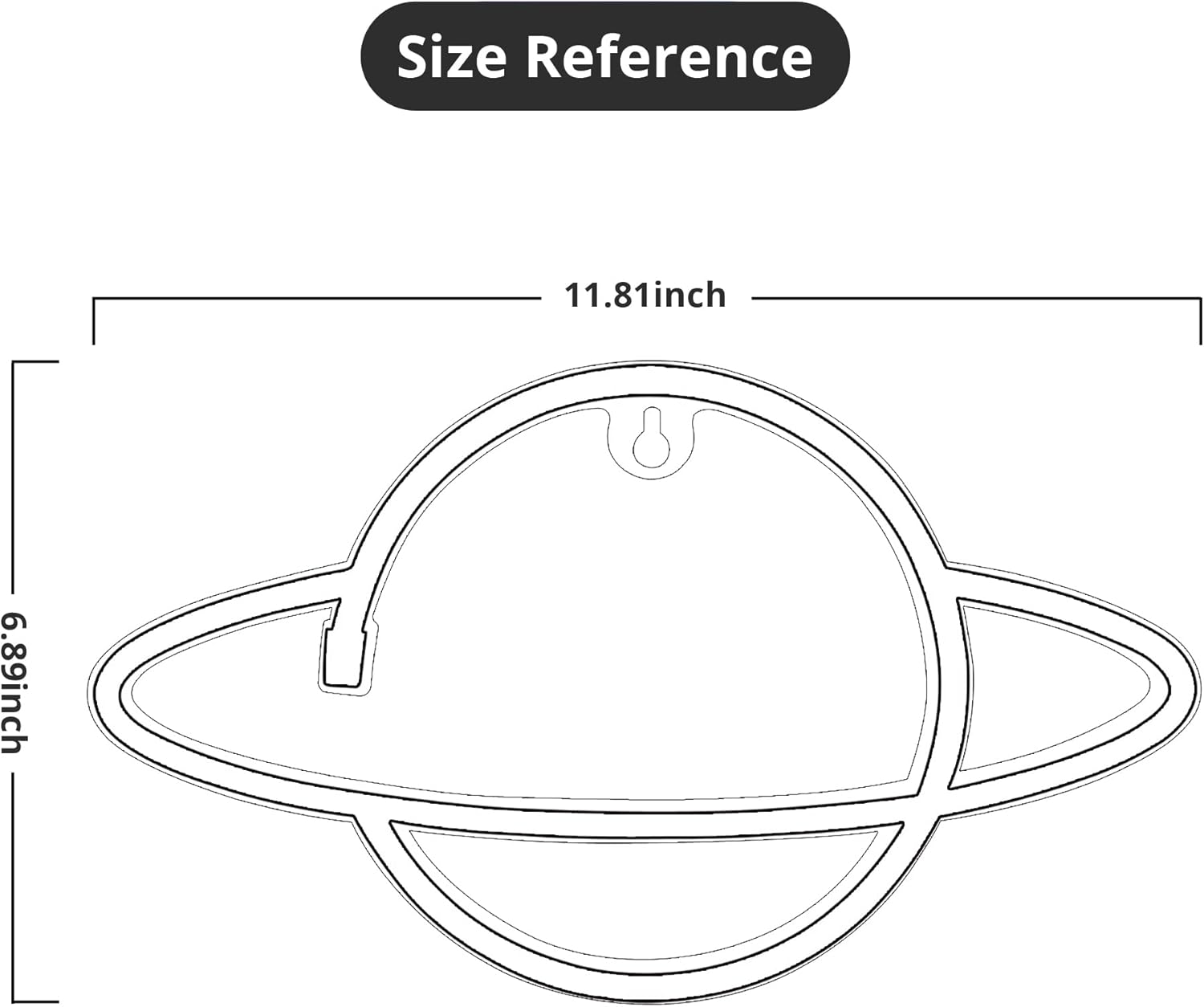 Saturn LED Neon Planet Sign - Image 6