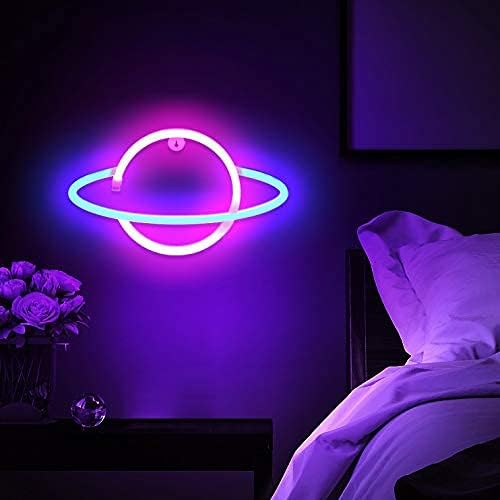 Saturn LED Neon Planet Sign - Image 7
