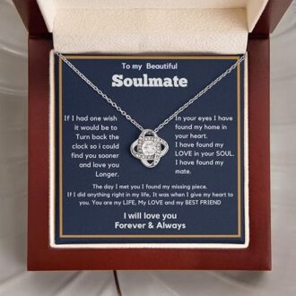 To My Beautiful Soulmate Necklace